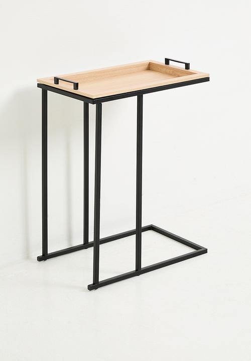 H&S - Tray sofa table - black/natural