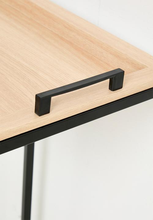 H&S - Tray sofa table - black/natural