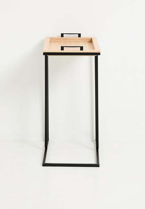 H&S - Tray sofa table - black/natural