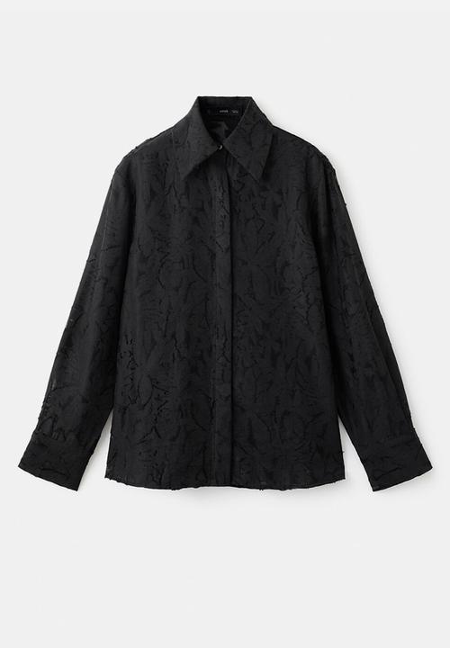 MANGO - Shirt sharon - black