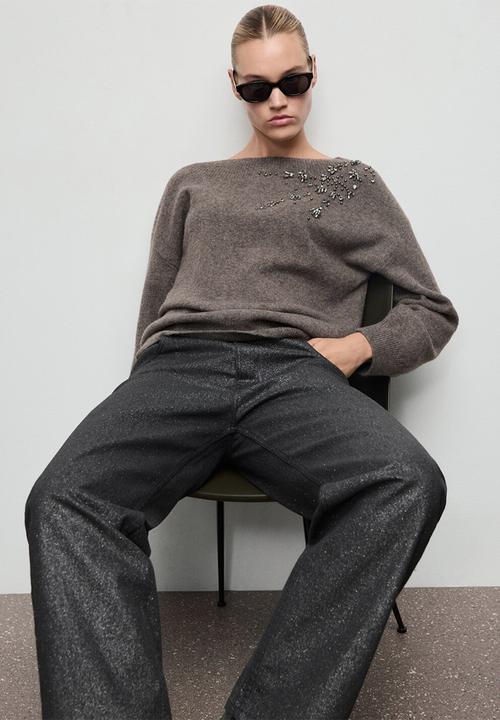 MANGO - Jeans carrie - black