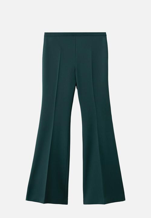 MANGO - Trousers irese - green