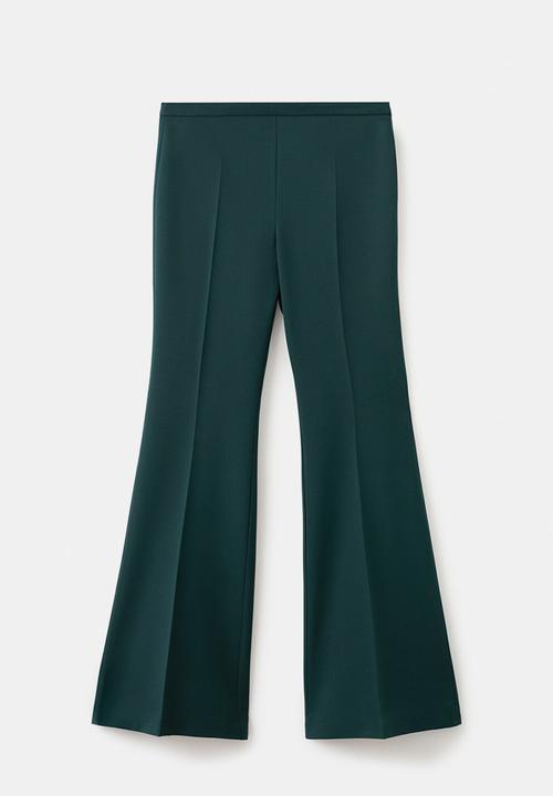 MANGO - Trousers irese - green