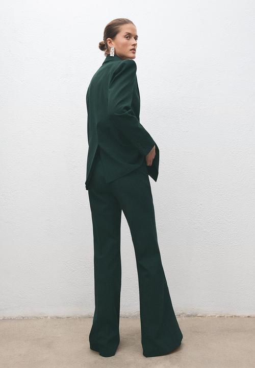 MANGO - Trousers irese - green