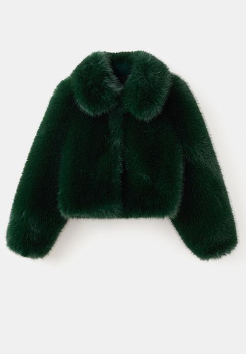 MANGO - Jacket bola - green