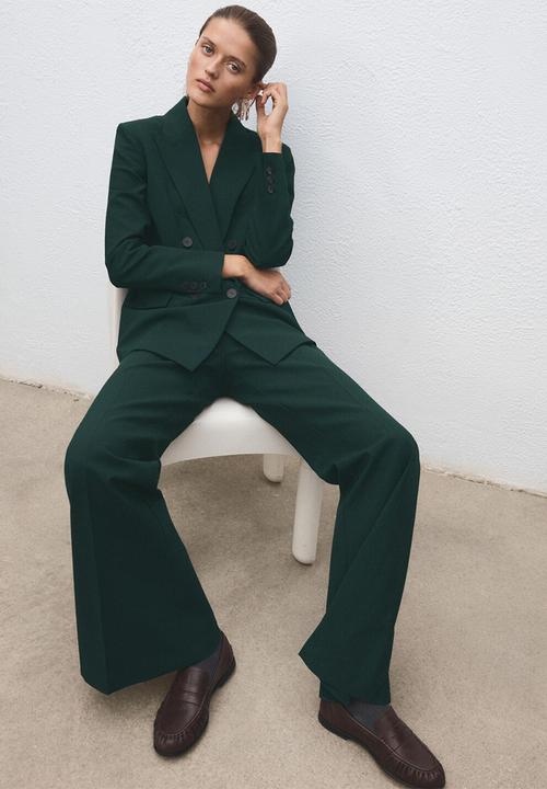 MANGO - Trousers irese - green