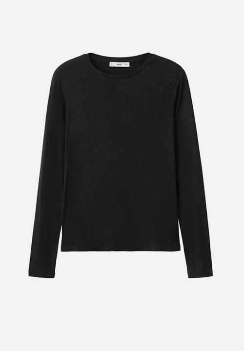 MANGO - T-shirt secondca - black