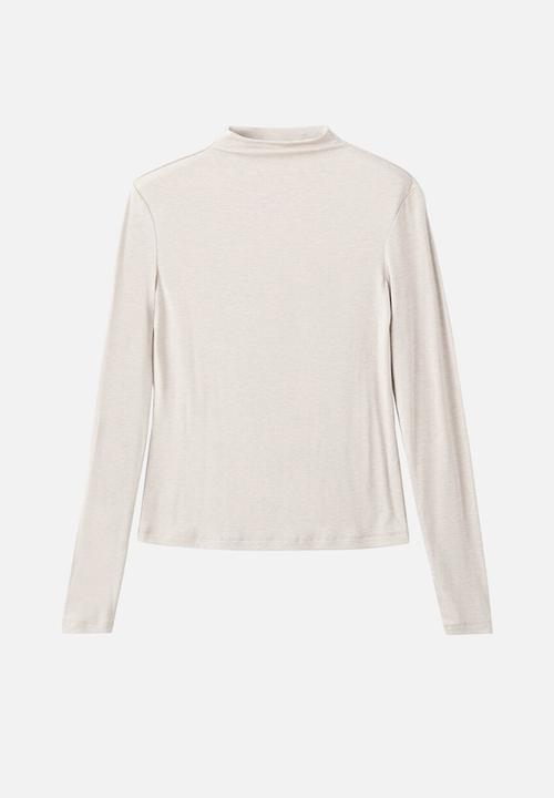 MANGO - T-shirt secondpe - light/pastel brown