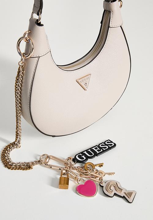 GUESS - Davina shoulder bag- light taupe