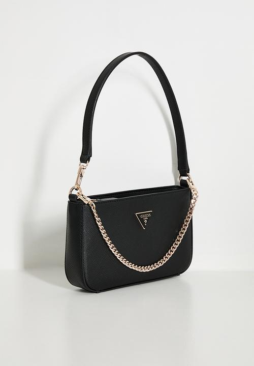 GUESS - Noelle ii mini top zip shoulder bag- black