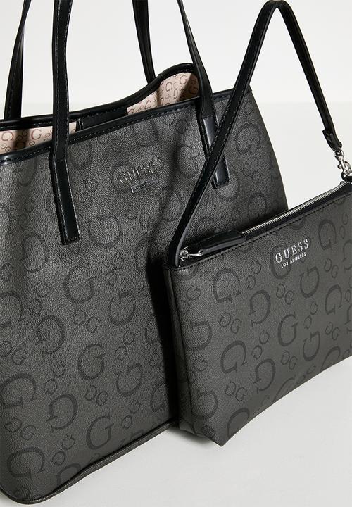 GUESS - Portini trap tote bag-coal