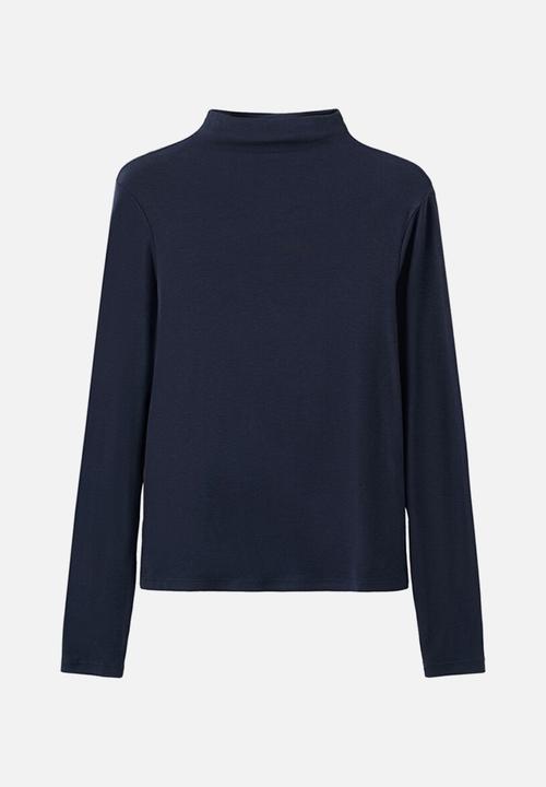 MANGO - T-shirt secondpe - navy