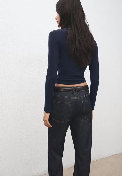 MANGO - T-shirt secondpe - navy