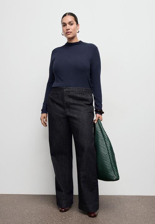 MANGO - T-shirt secondpe - navy