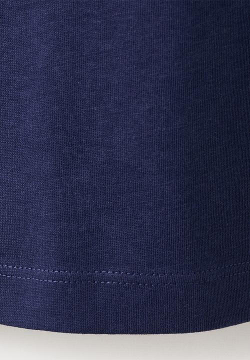 MANGO - T-shirt mangolog-w - navy