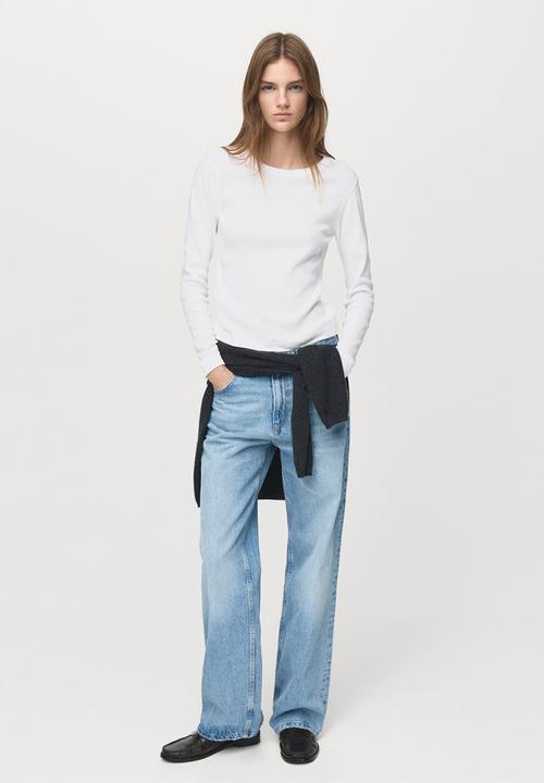 MANGO - T-shirt eni - white