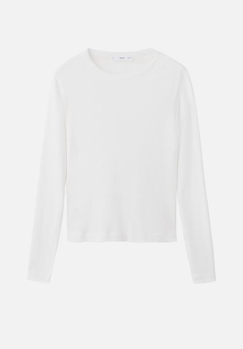 MANGO - T-shirt eni - white