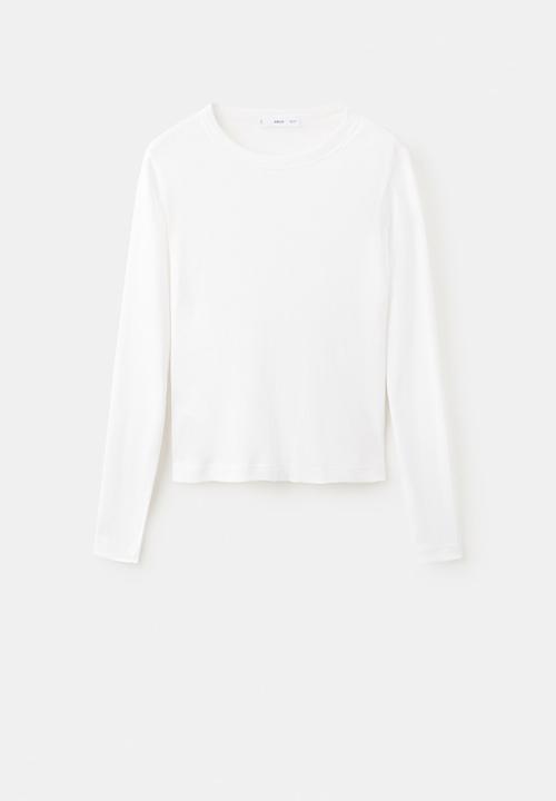 MANGO - T-shirt eni - white