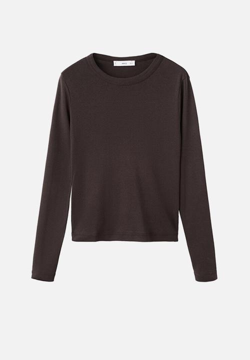 MANGO - T-shirt eni - brown