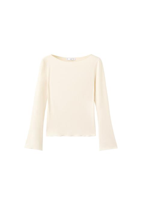 MANGO - T-shirt ani - light/pastel yellow