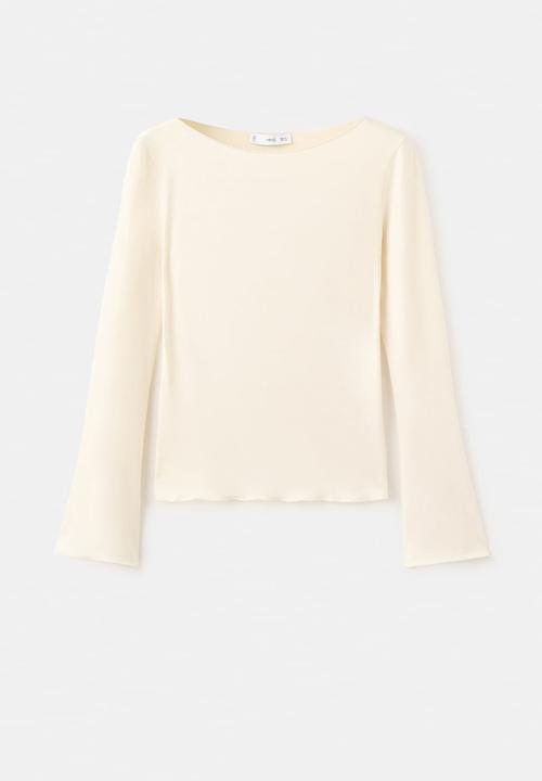 MANGO - T-shirt ani - light/pastel yellow