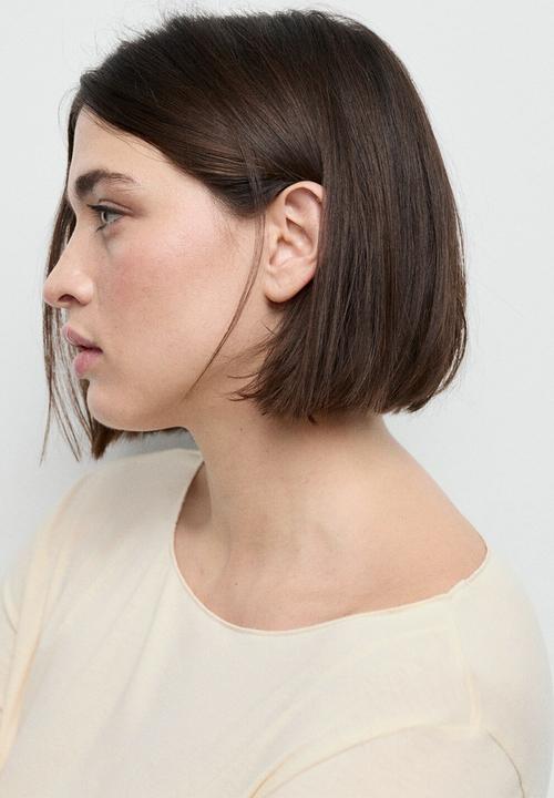 MANGO - T-shirt ani - light/pastel yellow