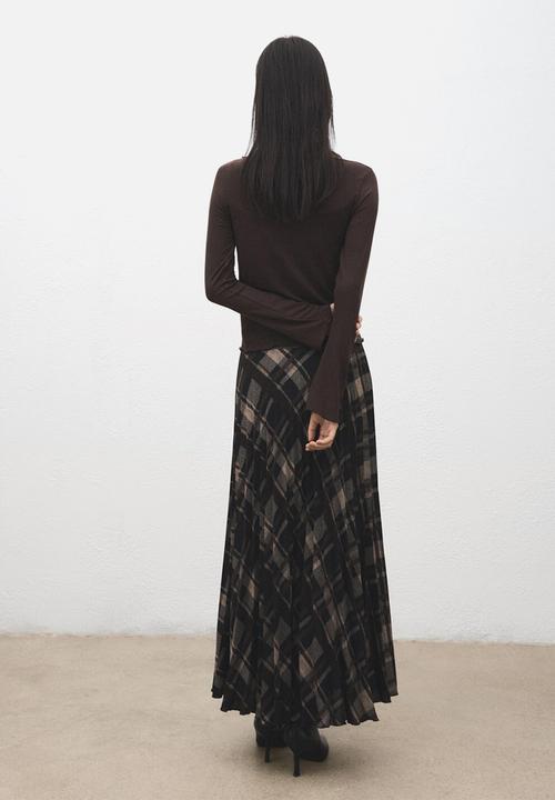 MANGO - T-shirt ani - brown