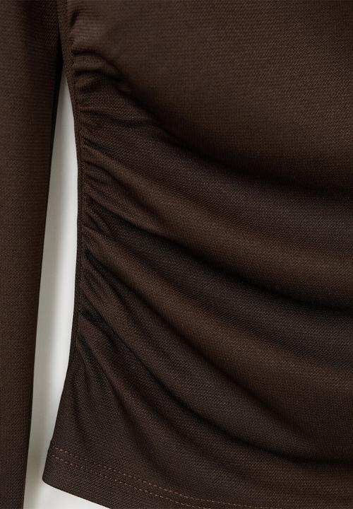 MANGO - T-shirt odette - brown