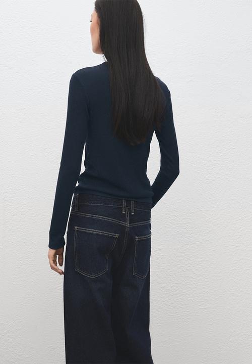 MANGO - T-shirt liloca - dark blue