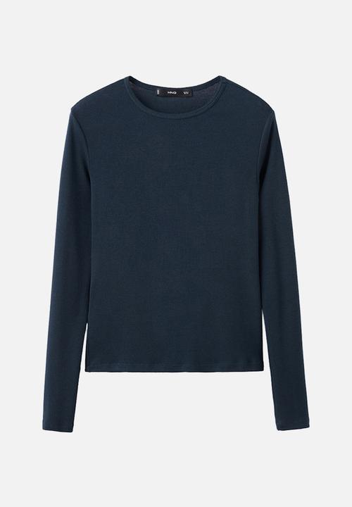 MANGO - T-shirt liloca - dark blue