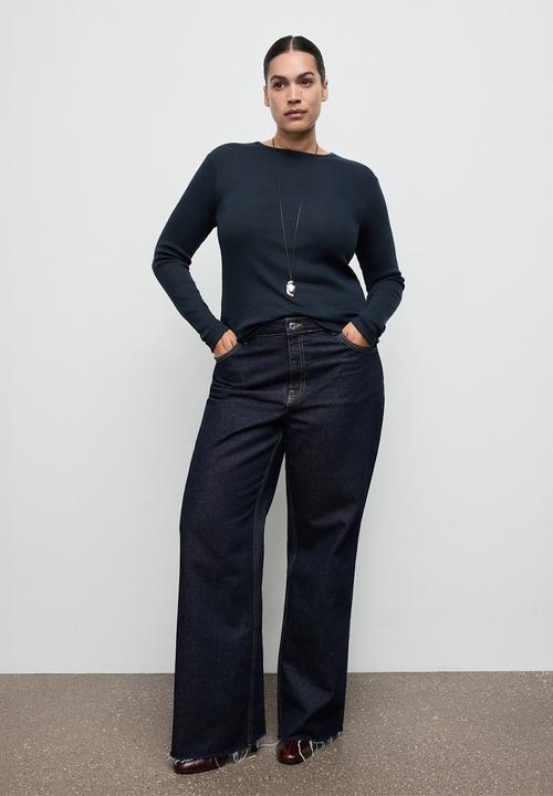 MANGO - T-shirt liloca - dark blue