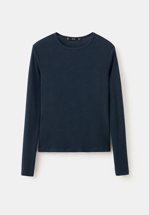 MANGO - T-shirt liloca - dark blue