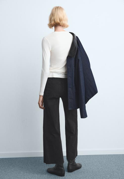 MANGO - Jeans catherin - open gray