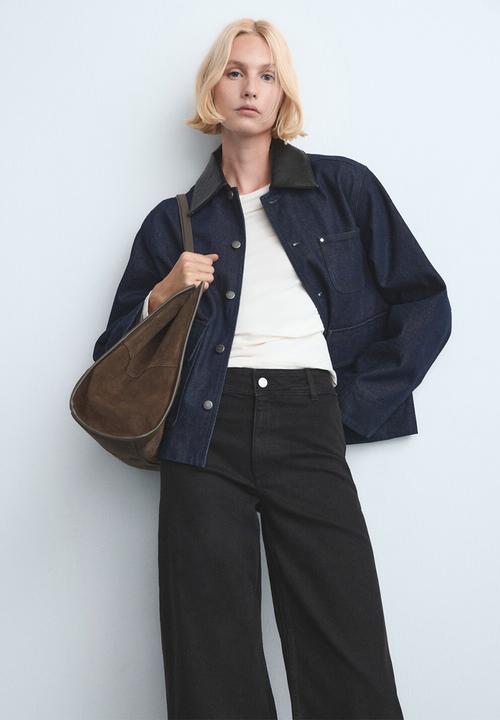 MANGO - Jeans catherin - open gray