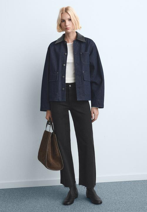 MANGO - Jeans catherin - open gray