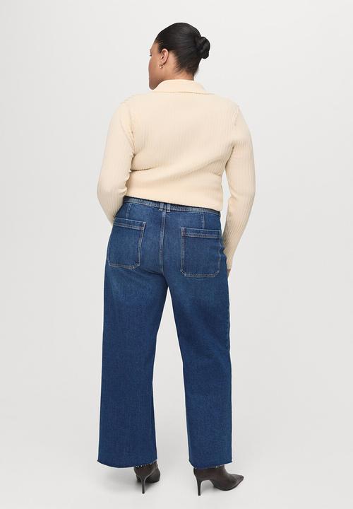 MANGO - Jeans catherin - open blue