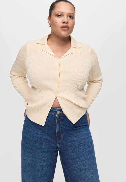 MANGO - Jeans catherin - open blue