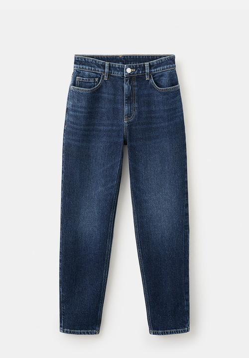 MANGO - Jeans newmom - open blue