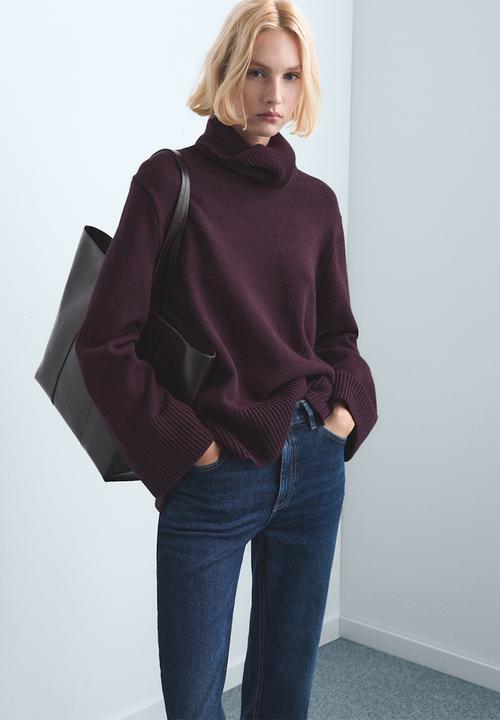 MANGO - Jeans newmom - open blue