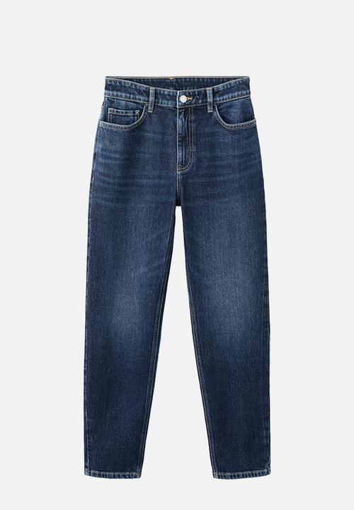 MANGO - Jeans newmom - open blue