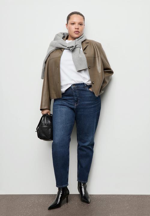MANGO - Jeans newmom - open blue