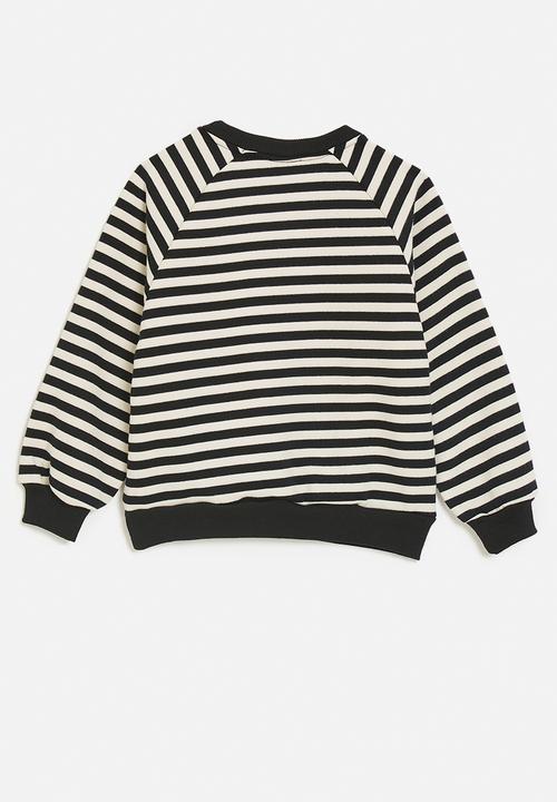 Pop Candy - Sweatshirt with pocket - white/black