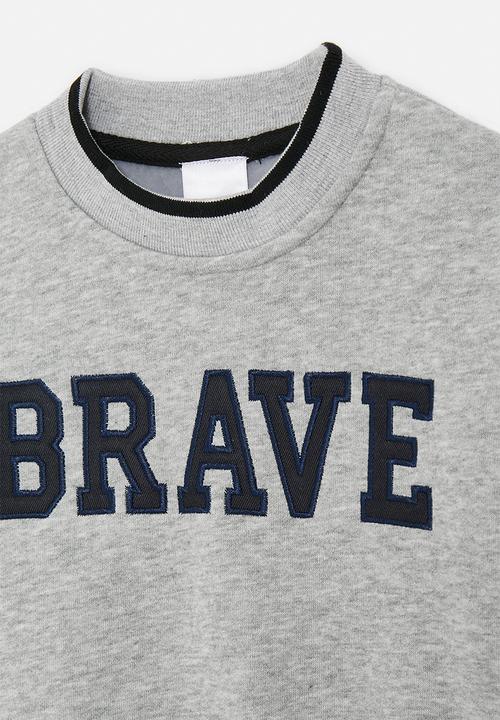 Pop Candy - Brave sweatshirt - grey