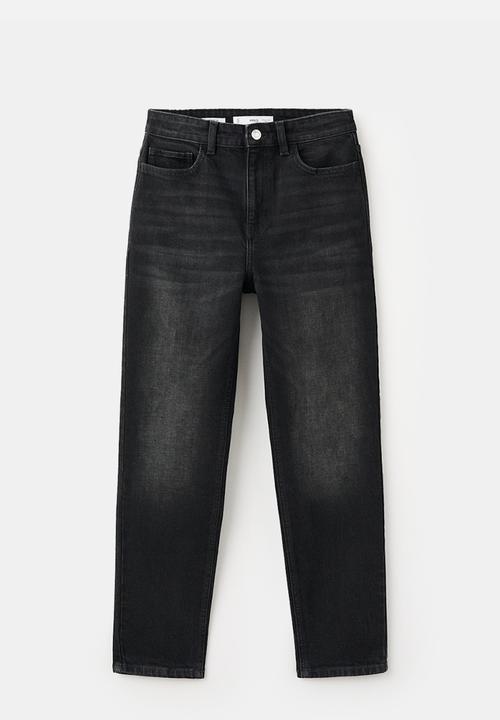 MANGO - Jeans newmom - open gray