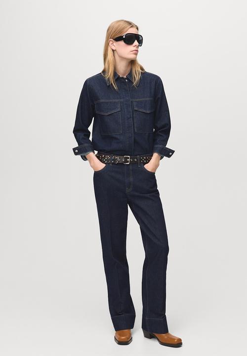 MANGO - Jeans aylin - open blue