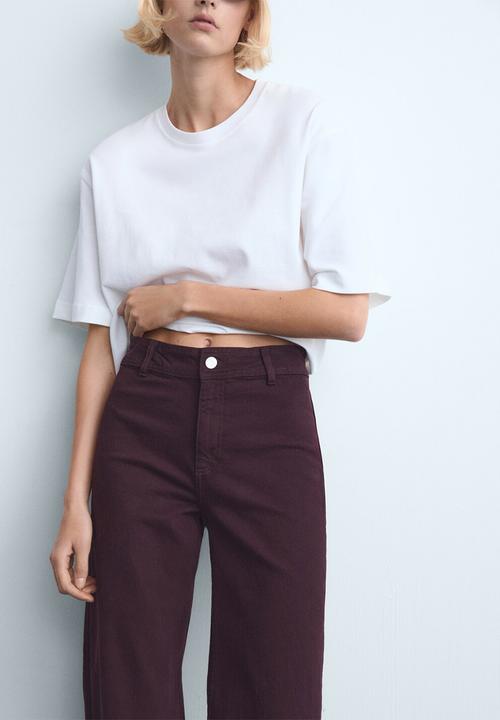 MANGO - Jeans catherin - dark red