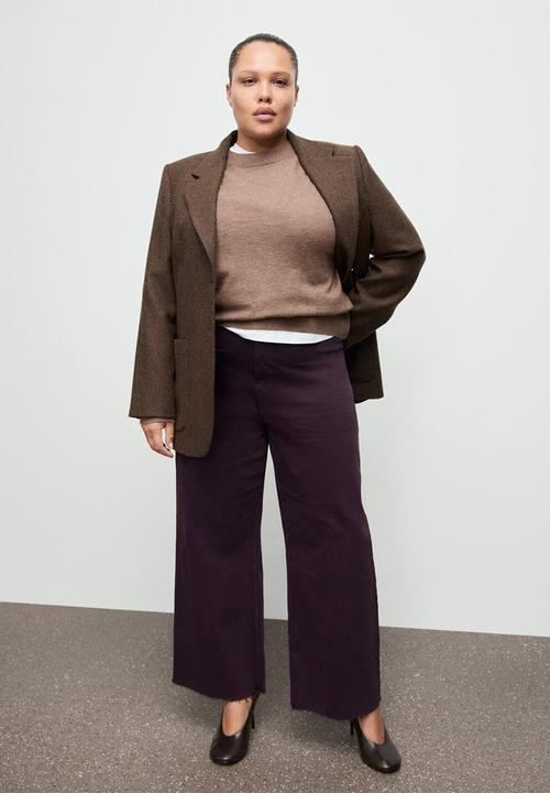 MANGO - Jeans catherin - dark red