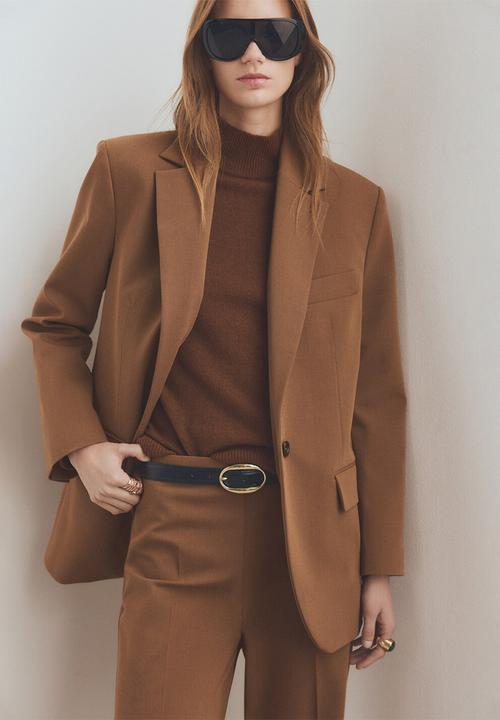 MANGO - Trousers milano - dark brown