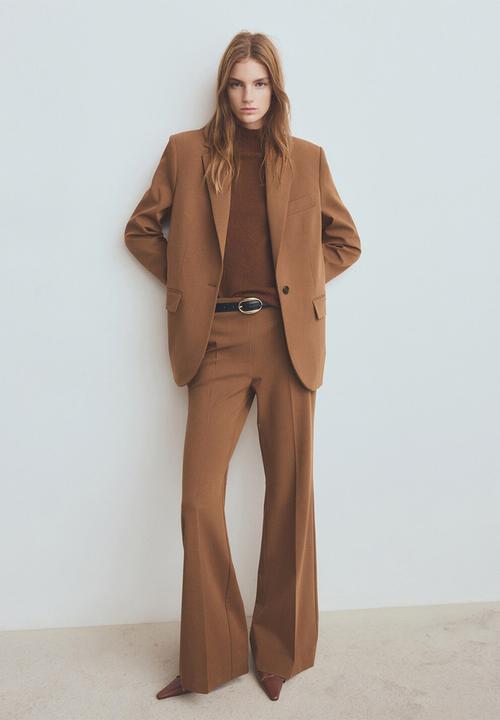 MANGO - Trousers milano - dark brown
