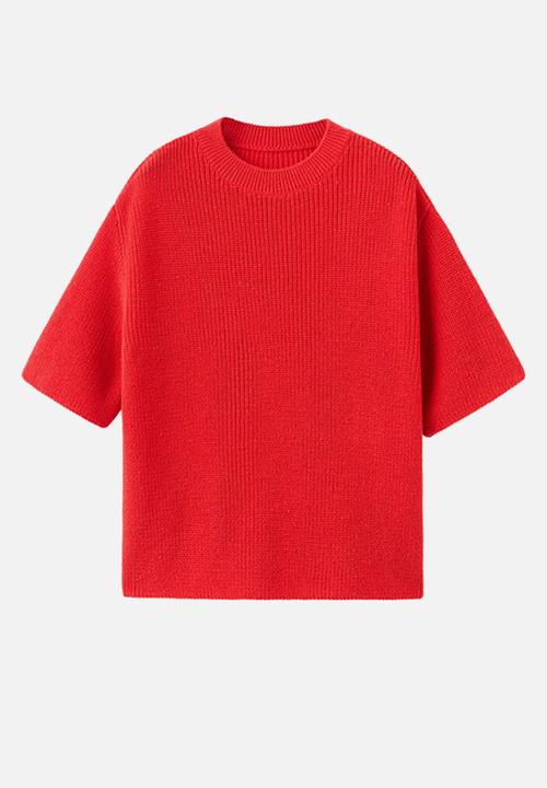 MANGO - Sweater cab - red